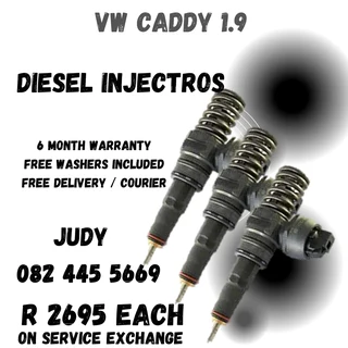 VW Caddy 1.9 Diesel Injectors for sale on service exchange or to recon
