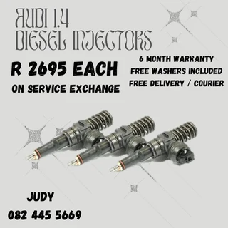 Audi 1.4 Diesel Injectors for sale on service exchange or to recon