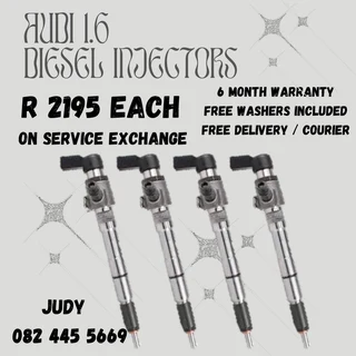 Audi 1.6 Diesel Injectors for sale on service exchange or to recon