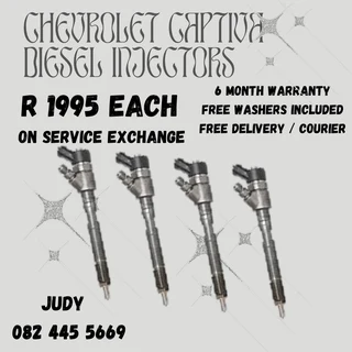 Chevrolet Captiva Diesel Injectors for sale on service exchange or to recon