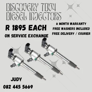 Discovery TDV4 Diesel Injectors for sale on service exchange or to recon