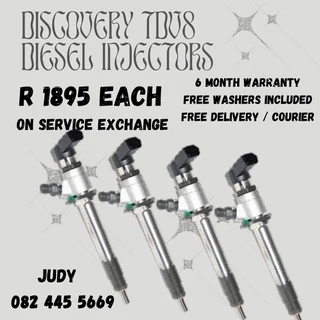 Discovery TDV8 Diesel Injectors for sale on service exchange or to recon