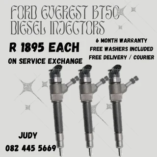 Ford Everest BT50 Diesel Injectors for sale on service exchange or to recon
