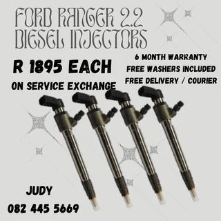 Ford Ranger 2.2 Diesel Injectors for sale on service exchange or to recon