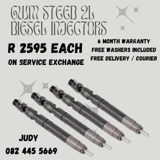 GWM Steed 2L Diesel Injectors for sale on service exchange or to recon
