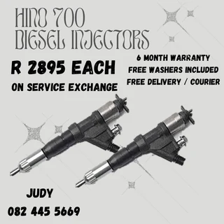 Hino 700 Diesel Injectors for sale on service exchange or to recon