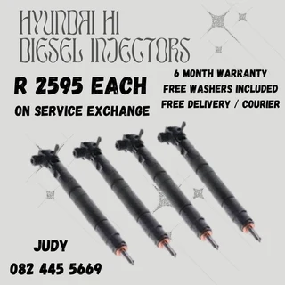 Hyundai H1 Diesel Injectors for sale on service exchange or to recon