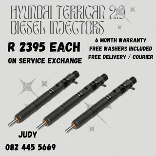 Hyundai Terrican 2.9 Diesel Injectors for sale on service exchange or to recon