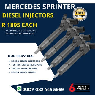 Mercedes Sptinter Diesel Injectors for sale on service exchange or to recon