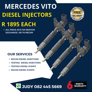 Mercedes Vito Diesel Injectors for sale on service exchange or to recon