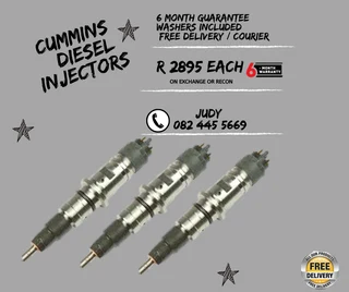 Cummins Diesel Injectors for sale on service exchange or to recon
