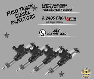 Fuso Truck Diesel Injectors for sale on service exchange or to recon