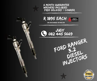 Ford Ranger 3.2 Diesel Injectors for sale on service exchange or to recon