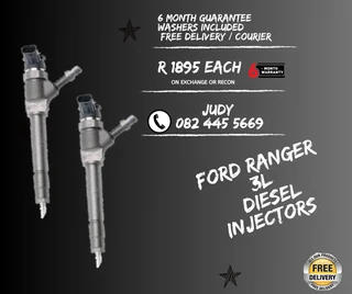 Ford Ranger 3L Diesel Injectors for sale on service exchange or to recon