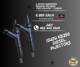 Isuzu KB250 Diesel Injectors for sale on service exchange or to recon