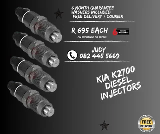 Kia K2700 Diesel Injectors for sale on service exchange or to recon
