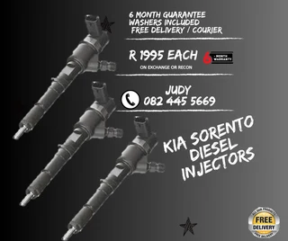 Kia Sorento Diesel Injectors for sale on service exchange or to recon