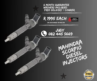 Mahindra Scorpio Diesel Injectors for sale on service exchange or to recon