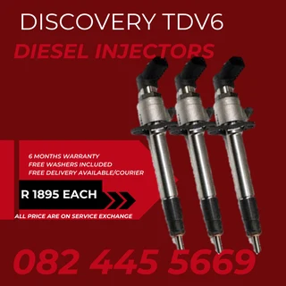Discovery TDV6 Diesel Injectors for sale on service exchange or to recon