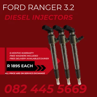 Ford Ranger 3.2 Diesel Injectors for sale on service exchange or to recon