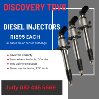 Discovery TDV6 Diesel Injectors for sale on service exchange or to recon