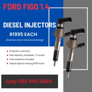 Ford Figo 1.4 Diesel Injectors for sale on service exchange or to recon