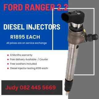 Ford Ranger 2.2 Diesel Injectors for sale on service exchange or to recon