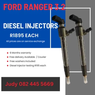 Ford Ranger 3.2 Diesel Injectors for sale on service exchange or to recon