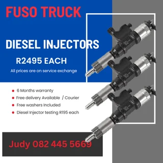 Fuso Truck Diesel Injectors for sale on service exchange or to recon