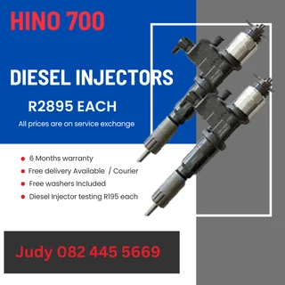 Hino 700 Diesel Injectors for sale on service exchange or to recon
