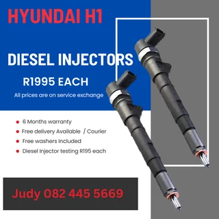 Hyundai H1 Diesel Injectors for sale on service exchange or to recon