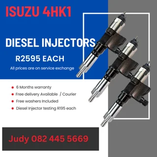 Isuzu 4HK1 Diesel Injectors for sale on service exchange or to recon