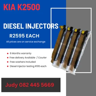 Kia K2500 Diesel Injectors for sale on service exchange or to recon