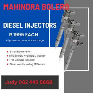 Mahindra Bolero Diesel Injectors for sale on service exchange or to recon