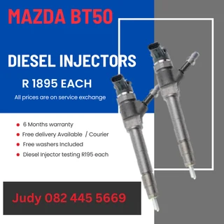 Mazda BT50 Diesel Injectors for sale on service exchange or to recon
