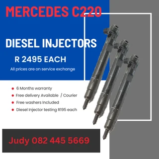 Mercedes C220 Diesel Injectors for sale on service exchange or to recon