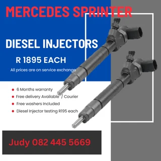 Mercedes Sprinter Diesel Injectors for sale on service exchange or to recon