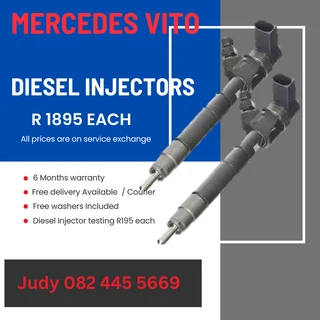 Mercedes Vito Diesel Injectors for sale on service exchange or to recon