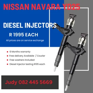 Nissan Navara YD25 Diesel Injectors for sale on service exchange or to recon