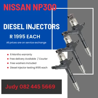 Nissan NP300 Diesel Injectors for sale on service exchange or to recon