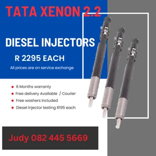 Tata Xenon 2.2 Diesel Injectors for sale on service exchange or to recon