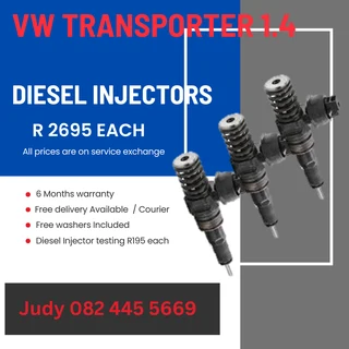 VW Transporter 1.4 Diesel Injectors for sale on service exchange or to recon