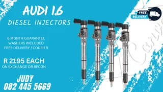 Audi 1.6 Diesel Injectors for sale on service exchange or to recon