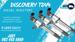 Discovery TDV4 Diesel Injectors for sale on service exchange or to recon