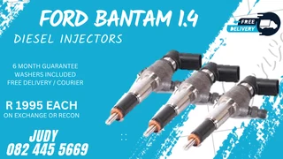 Ford Bantam 1.4 Diesel Injectors for sale on service exchange or to recon