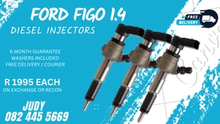 Ford Figo 1.4 Diesel Injectors for sale on service exchange or to recon