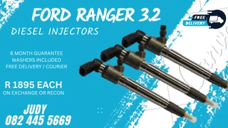 Ford Ranger 3.2 Diesel Injectors for sale on service exchange or to recon