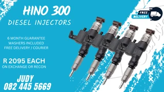 Hino 300 Diesel Injectors for sale on service exchange or to recon