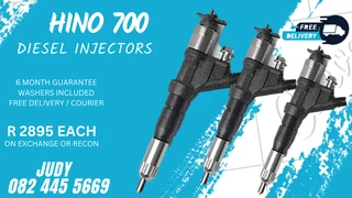 Hino 700 Diesel Injectors for sale on service exchange or to recon