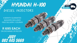Hyundai H-100 Diesel Injectors for sale on service exchange or to recon